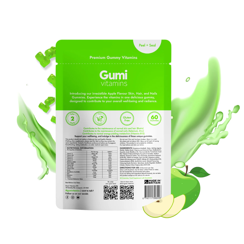 Gumi Vitamins - Revive - Skin, Hair & Nails 300g - 30 Servings (60 Gummies)