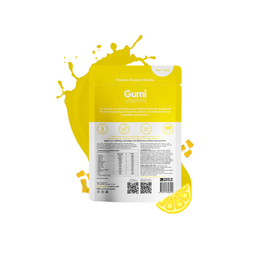 Gumi Vitamins - Vitality - Complete Multivitamin Formula - 30 Servings (60 Gummies)