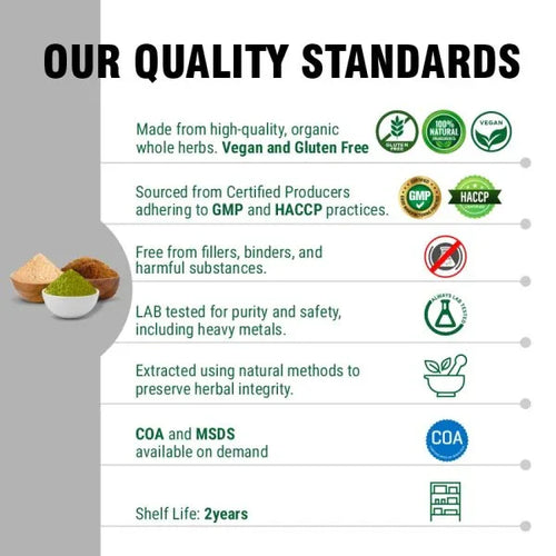 Oils & Herbs - 100% Organic Maca Root Extract Powder - 50g Powder - The Wellness Store®