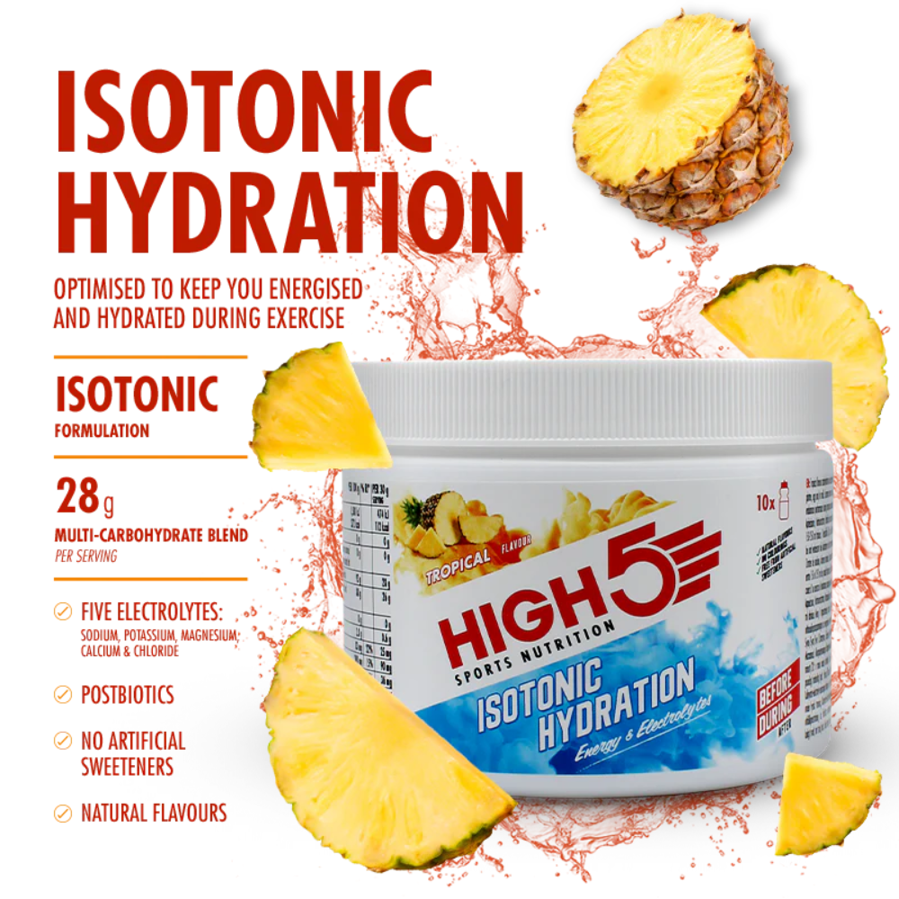 High5 - Isotonic Hydration Electrolyte + Carb Drink - 300g Tropical (Vegan)