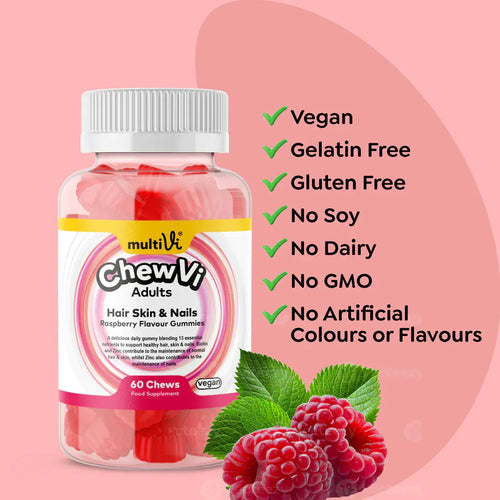 MultiVi - Hair, Skin & Nails - 60 Chewable Gummies - The Wellness Store®