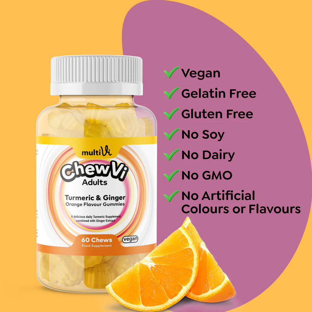 MultiVi - Turmeric & Ginger - 60 Chewable Gummies