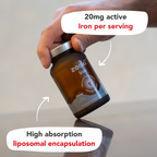 Zooki - Iron 100mg Liposomal Bisglycinate - 30 Vegan Capsules
