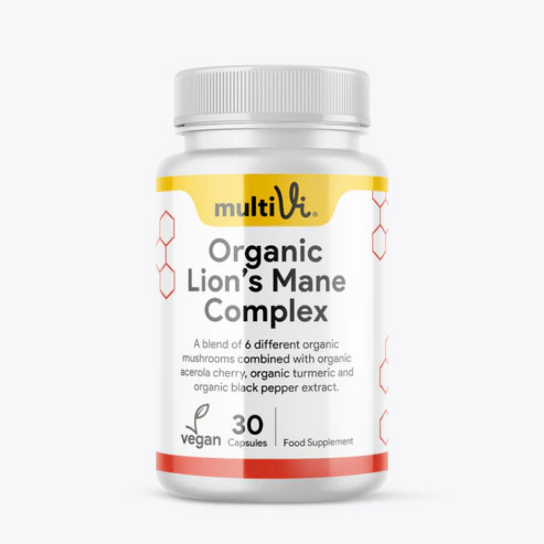 MultiVi - Organic Lion’s Mane Complex with Acerola & Black Pepper - 30 Capsules