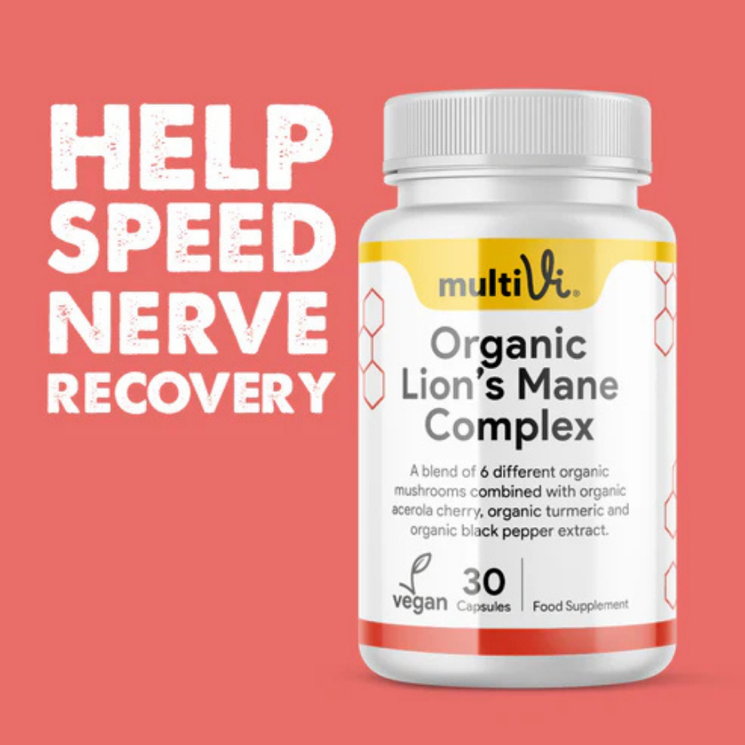 MultiVi - Organic Lion’s Mane Complex with Acerola & Black Pepper - 30 Capsules
