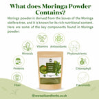 Oils & Herbs - 100% Organic Green Moringa Powder - 100g Powder