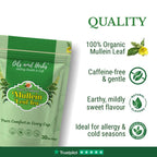 Oils & Herbs - Mullein Tea Herbal Infusion - Pure & Natural Leaves - 30 Tea Bags