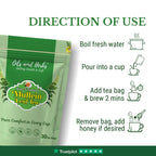 Oils & Herbs - Mullein Tea Herbal Infusion - Pure & Natural Leaves - 30 Tea Bags