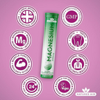 Natures Aid - Magnesium Effervescent Natural Strawberry Flavour - 20 Tablets