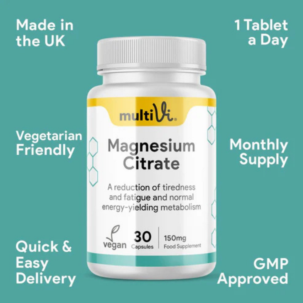 MultiVi - Magnesium Citrate Supplement - 30 Capsules