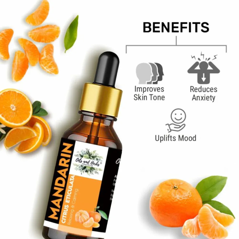 Oils & Herbs – Natural Mandarin Essential Oil 100% Pure - The Wellness Store®