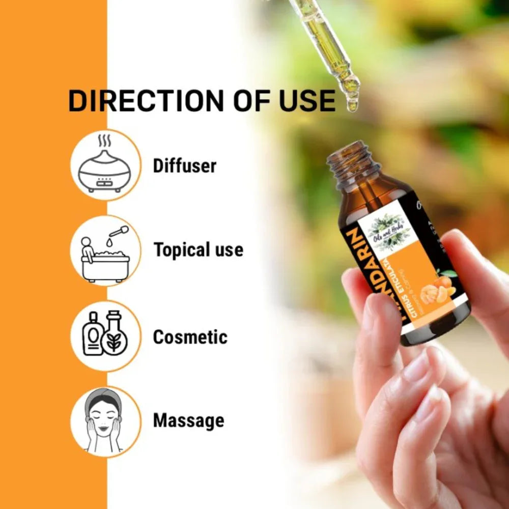 Oils & Herbs – Natural Mandarin Essential Oil 100% Pure - The Wellness Store®