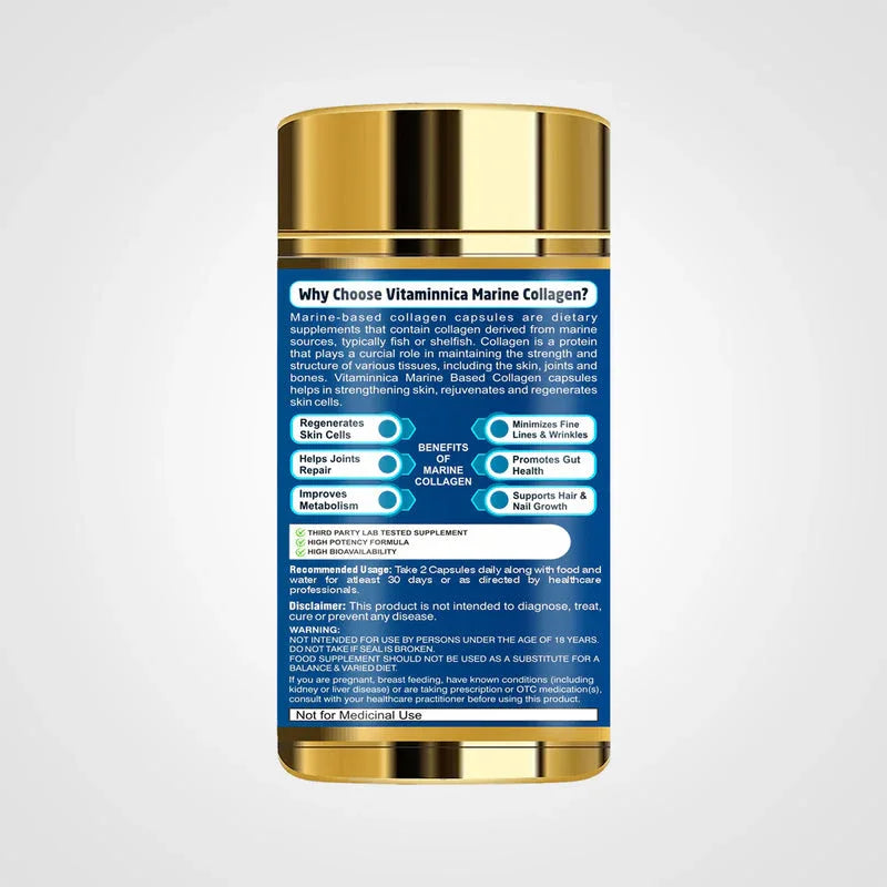 Vitaminnica Marine Collagen- 60 Capsules - The Wellness Store®