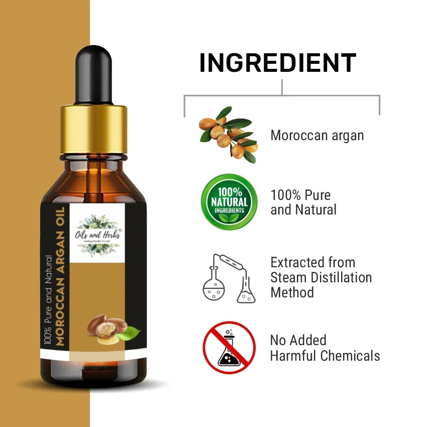 Oils & Herbs – True Moroccan Argan Oil – 100% Pure & Natural - The Wellness Store®