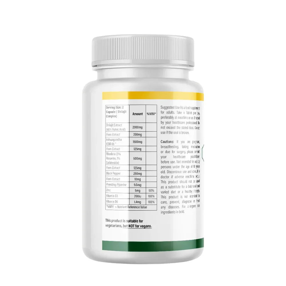 MultiVi - Shilajit KSM-66® Complex Supplement - 30 Capsules - The Wellness Store®