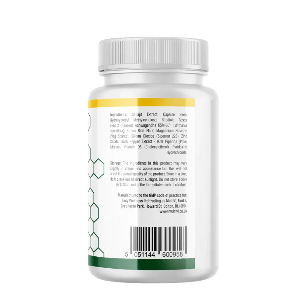 MultiVi - Shilajit KSM-66® Complex Supplement - 30 Capsules - The Wellness Store®