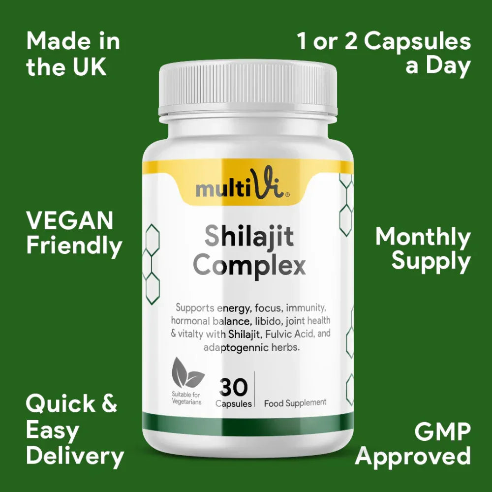 MultiVi - Shilajit KSM-66® Complex Supplement - 30 Capsules - The Wellness Store®