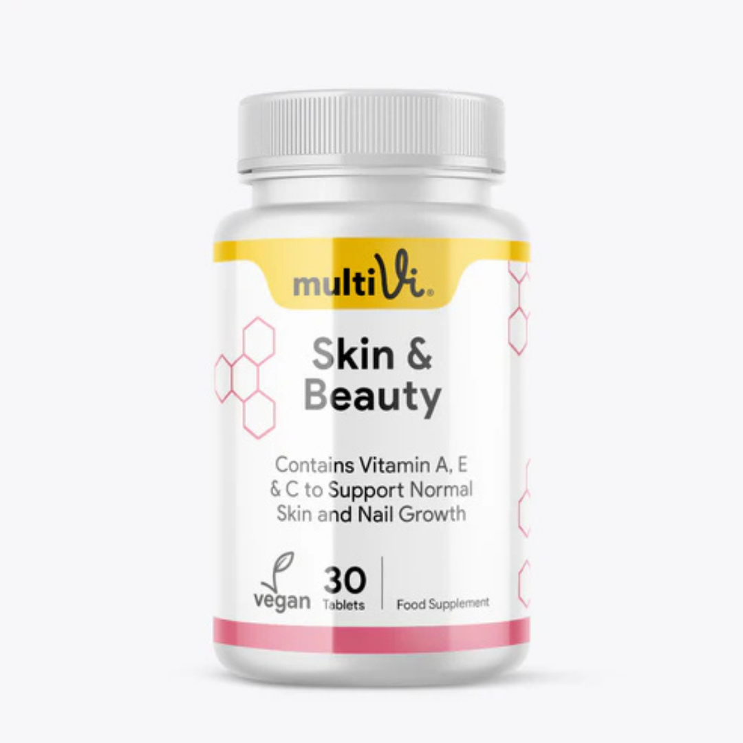 MultiVi - Skin and Beauty Supplement with Grape Seed Extract - 30 Capsules