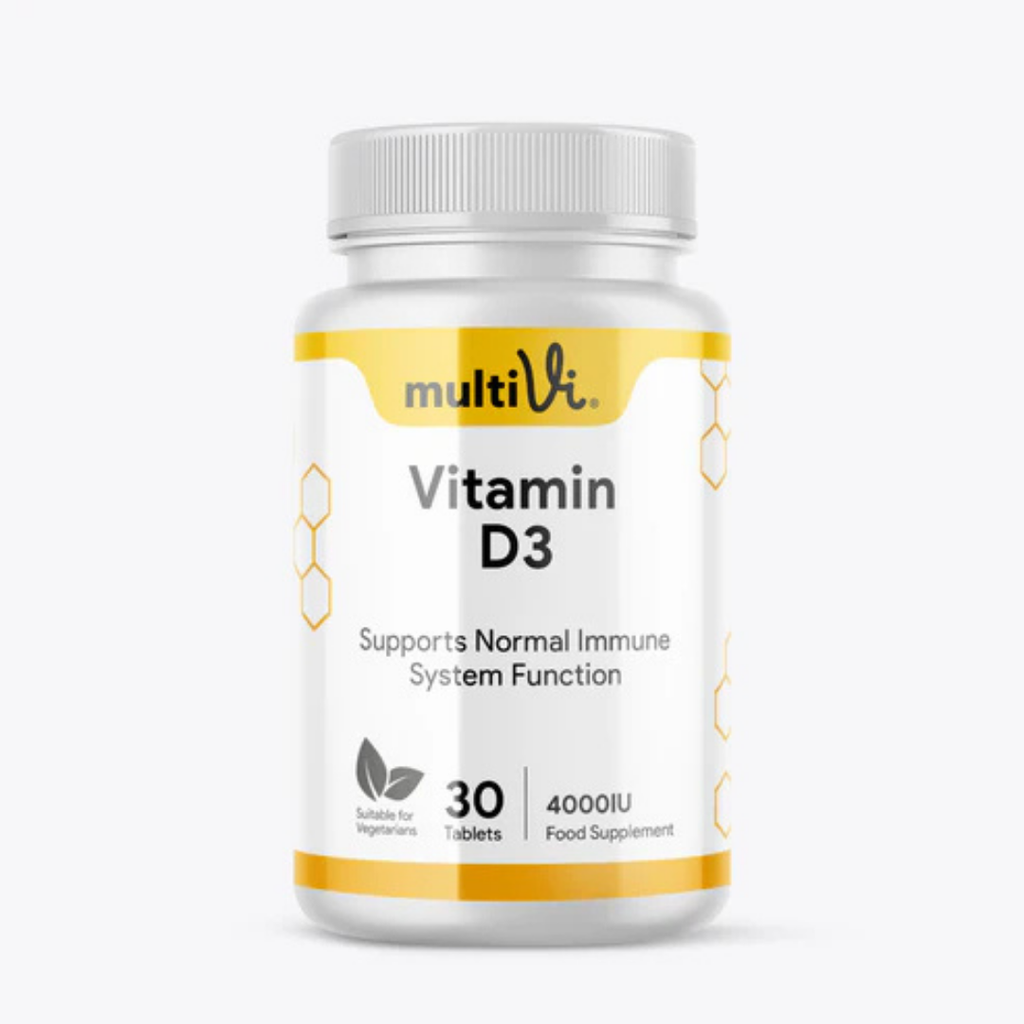 MultiVi - Vitamin D3 4000IU High Strength Supplement - 30 Capsules