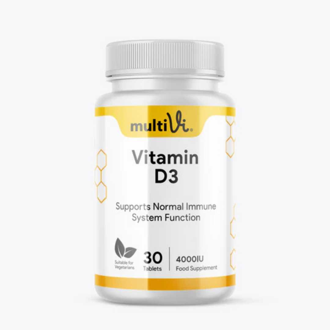 MultiVi - Vitamin D3 4000IU High Strength Supplement - 30 Capsules