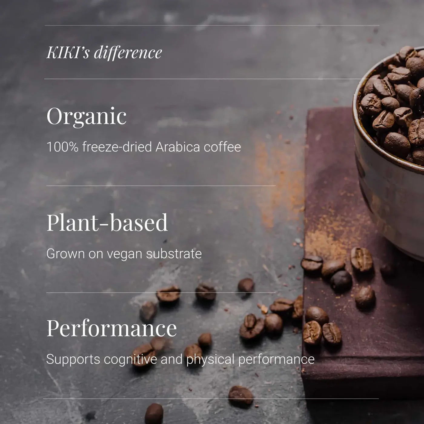 KIKI HEALTH - Mushroom Coffee, Organic - 75g