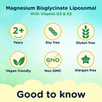 NaturallyMum - Magnesium Liposomal with Vitamins D3 & K2 - Lemon & Elderflower - 200ml