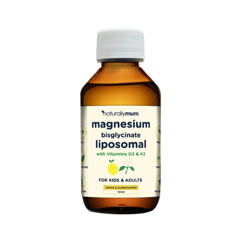 NaturallyMum - Magnesium Liposomal with Vitamins D3 & K2 - Lemon & Elderflower - 200ml