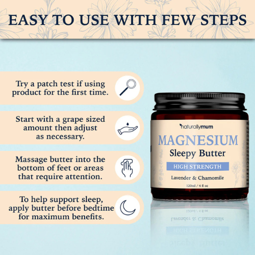 NaturallyMum - Magnesium Sleepy Butter Lavender - 100g