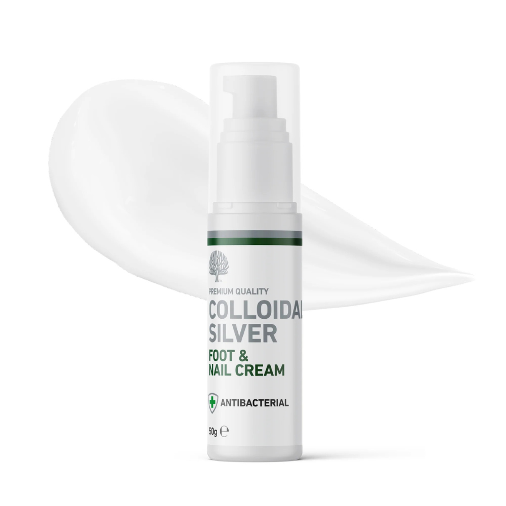 Nature’s Greatest Secret – All Natural Colloidal Silver Foot & Nail Cream – 50g