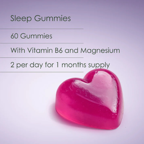 New Leaf Products - Night Time Sleep Gummies with Magnesium, L-Theanine, B6 & Lavender - 60 Gummies
