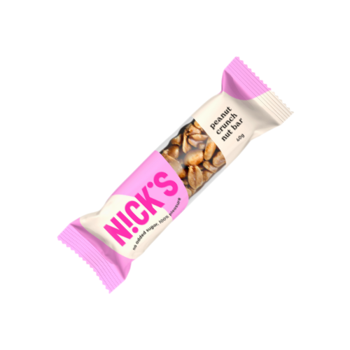 NICK'S - Nut Bar Peanut Crunch with Chocolate Coating - 40g