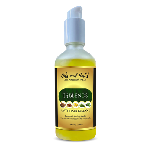 Oils and Herbs - 15 Blends Anti-Hair Fall Oil - 100ml