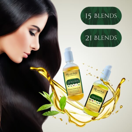 Oils and Herbs - 15 Blends Anti-Hair Fall Oil - 100ml