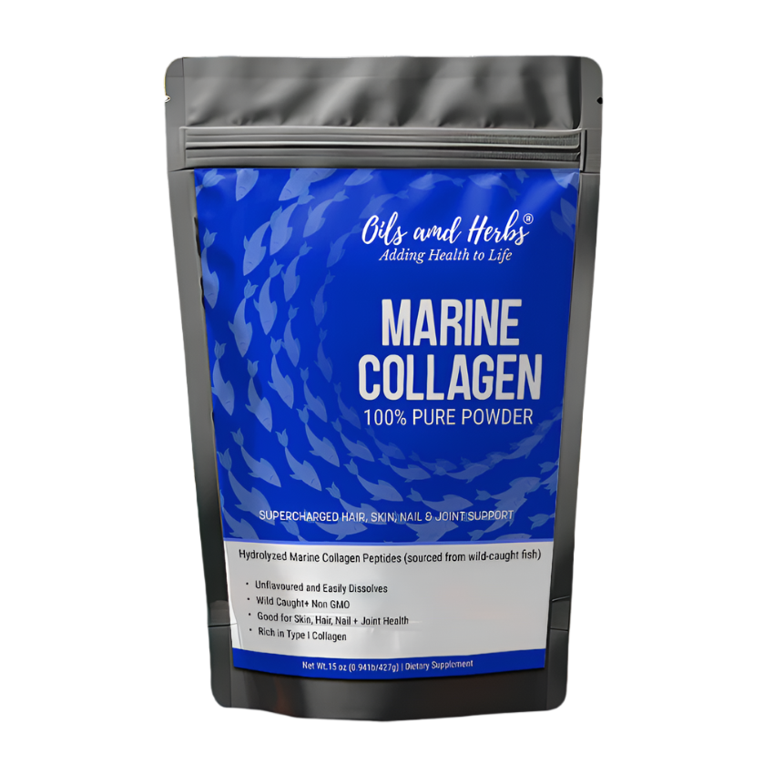 Oils & Herbs - 100% Pure Marine Collagen Powder - 100g