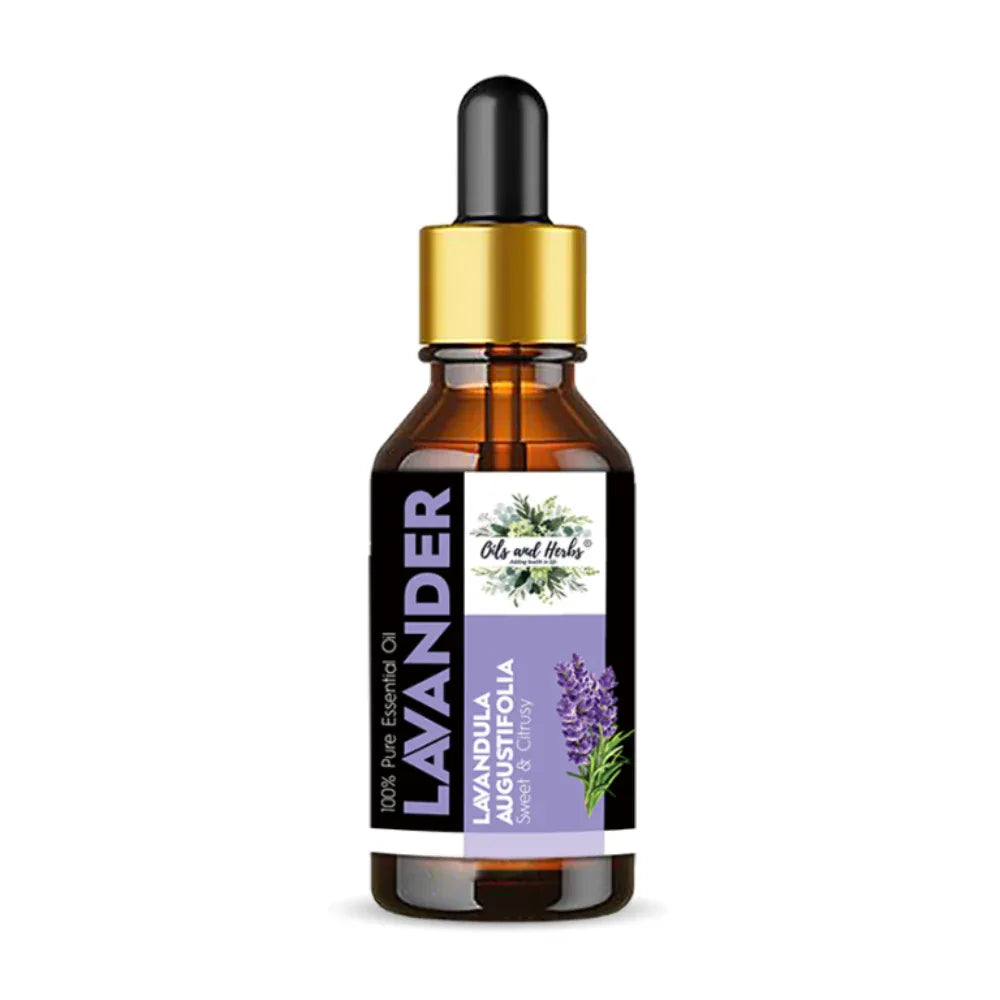Oils & Herbs – Natural Lavender Essential Oil – 100% Pure & Therapeutic Grade - The Wellness Store®