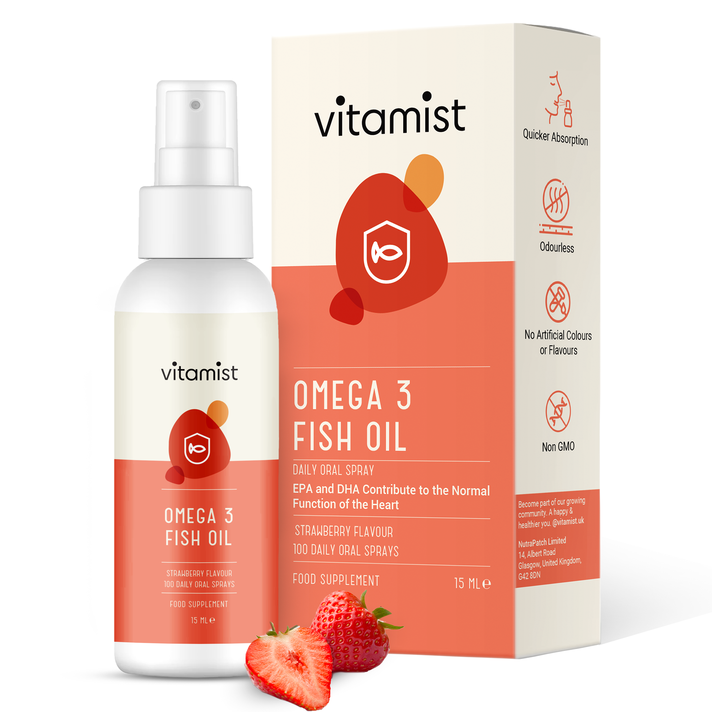Vitamist - Omega 3 Fish Oil Oral Spray - 100 Daily Doses