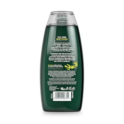 Optima Australian Tea Tree - Deep Cleansing Skin Wash 250ml - Natural Antibacterial Body Cleanser