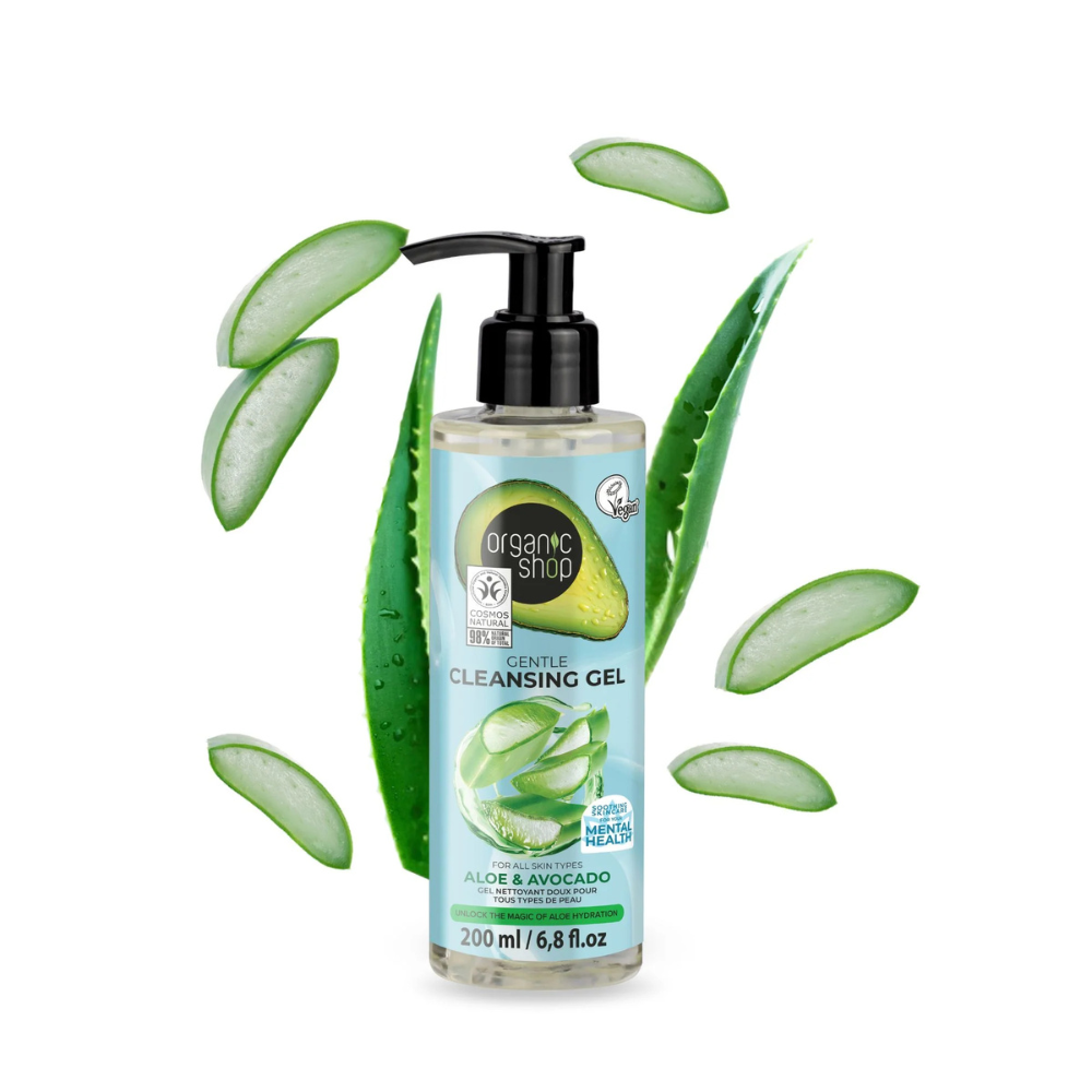 Organic Shop - Gentle Cleansing Gel with Aloe & Avocado - 200ml