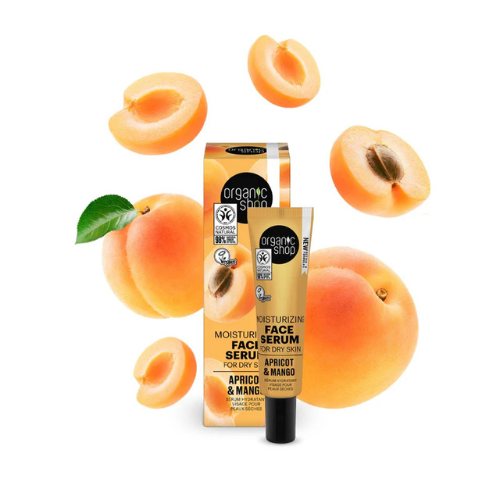 Organic Shop – Moisturising Face Serum for Dry Skin Apricot & Mango – 30ml