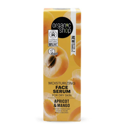 Organic Shop – Moisturising Face Serum for Dry Skin Apricot & Mango – 30ml