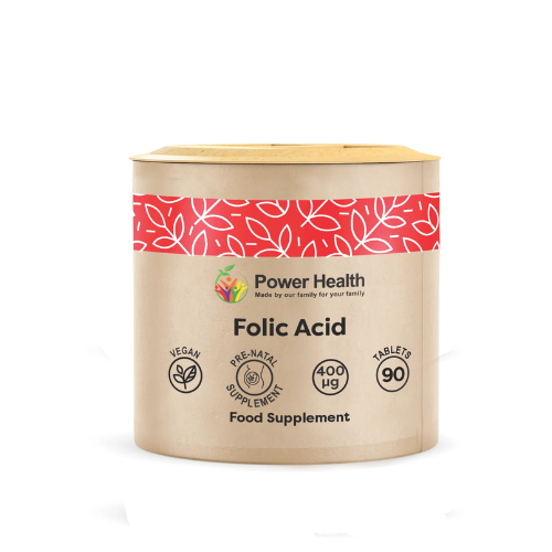 Power Health – Folic Acid 400µg – 90 Tablets