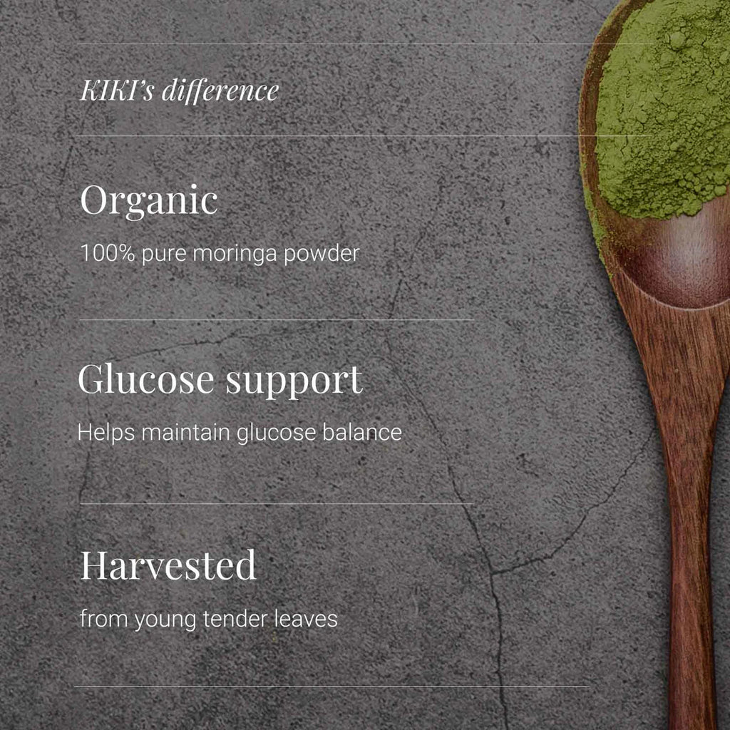 KIKI HEALTH - Moringa Leaf Powder, Organic - 100g