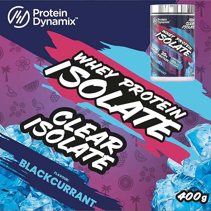 Protein Dynamix - Clear Whey Protein Isolate Powder 20g - 400g (90 Calories per Serving)