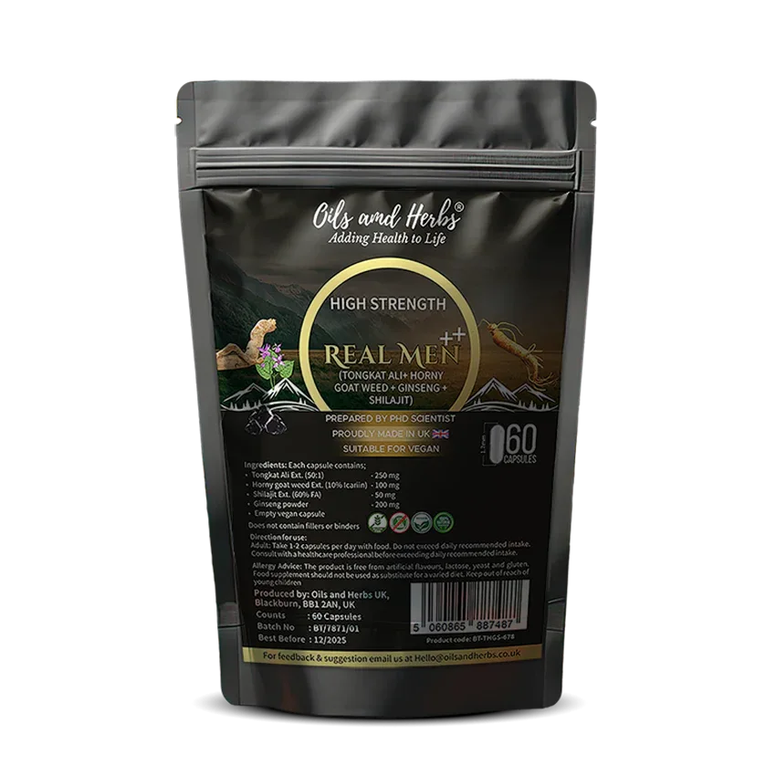 Oils & Herbs - Herbal Blend with Ginseng & Shilajit – Plant-Based Formula - The Wellness Store®