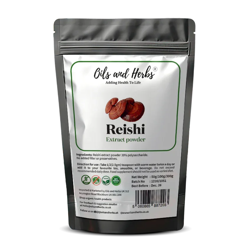 Oils & Herbs – High Strength Reishi Extract Powder - The Wellness Store®