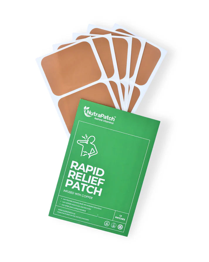 NutraPatch - Rapid Relief Patch with Natural Pain-Relieving Extracts - 12 Patches