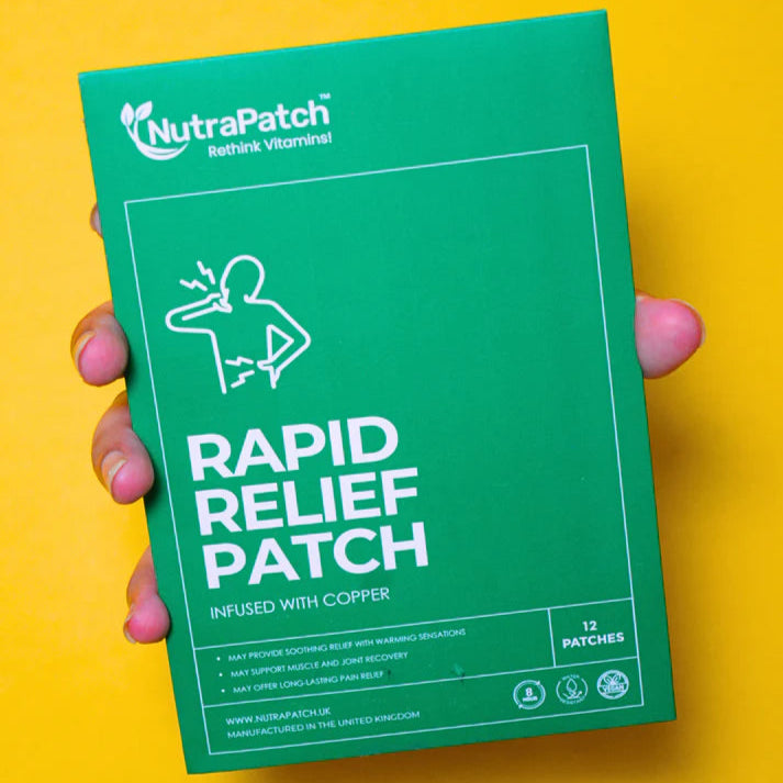 NutraPatch - Rapid Relief Patch with Natural Pain-Relieving Extracts - 12 Patches