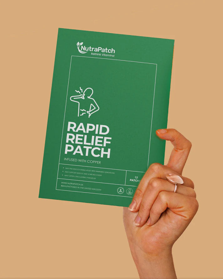 NutraPatch - Rapid Relief Patch with Natural Pain-Relieving Extracts - 12 Patches