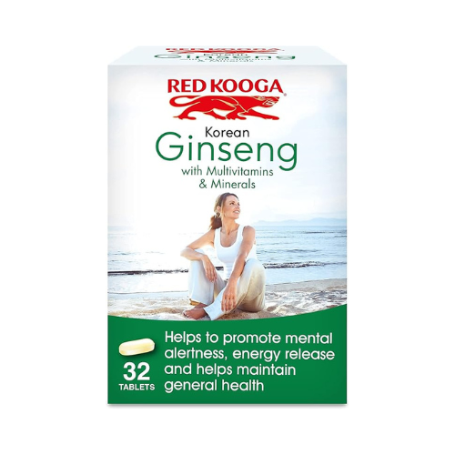 Red Kooga - Korean Ginseng & Ginkgo Biloba with Multivitamins & Minerals - 32 Tablets