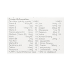 Red Kooga - Korean Ginseng & Ginkgo Biloba with Multivitamins & Minerals - 32 Tablets